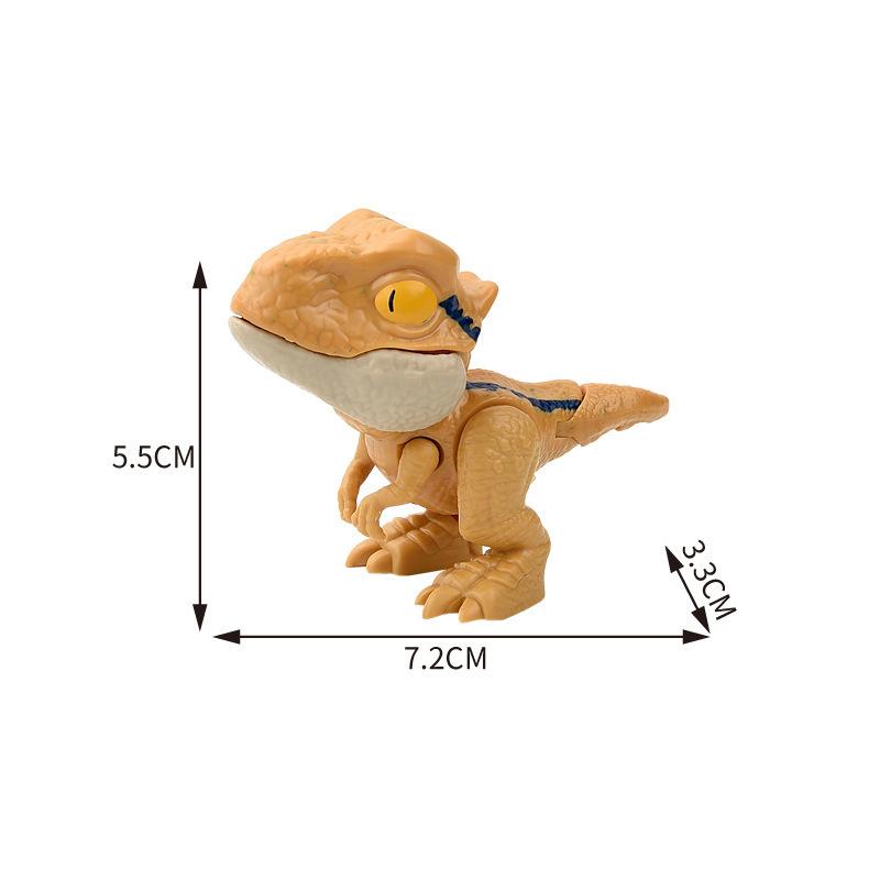Non-Toxic Jurassic Finger Dinosaur Triceratops Tyrannosaurus Model Toys For Kids Creative Finger Biting Dinosaurs Interactive Toy Children Gift