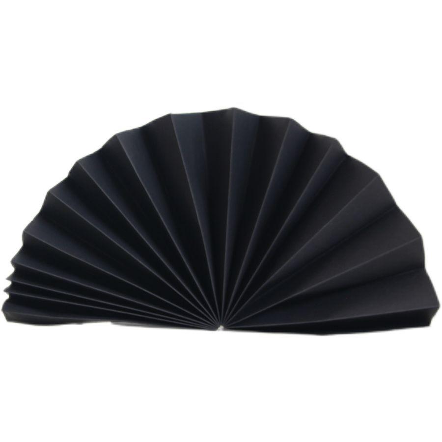Red Semi-Circular Origami Craft Fan for Weddings, Photography, and Displays