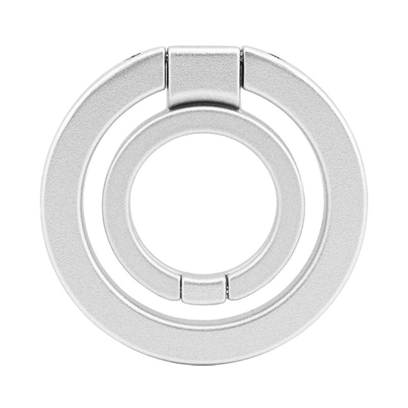 360 Rotating Magnetic Phone Mount with Double Hoop Grip Foldable Design and Metal Construction Universal