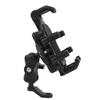 Motorcycle Phone Mount with Vibration Dampener Security Lock Adjustable Rearview Mirror Phone Holder Fit 4.9 To 8.1in