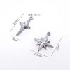 Surgical Steel Shining Star Cubic Pendant Accessory