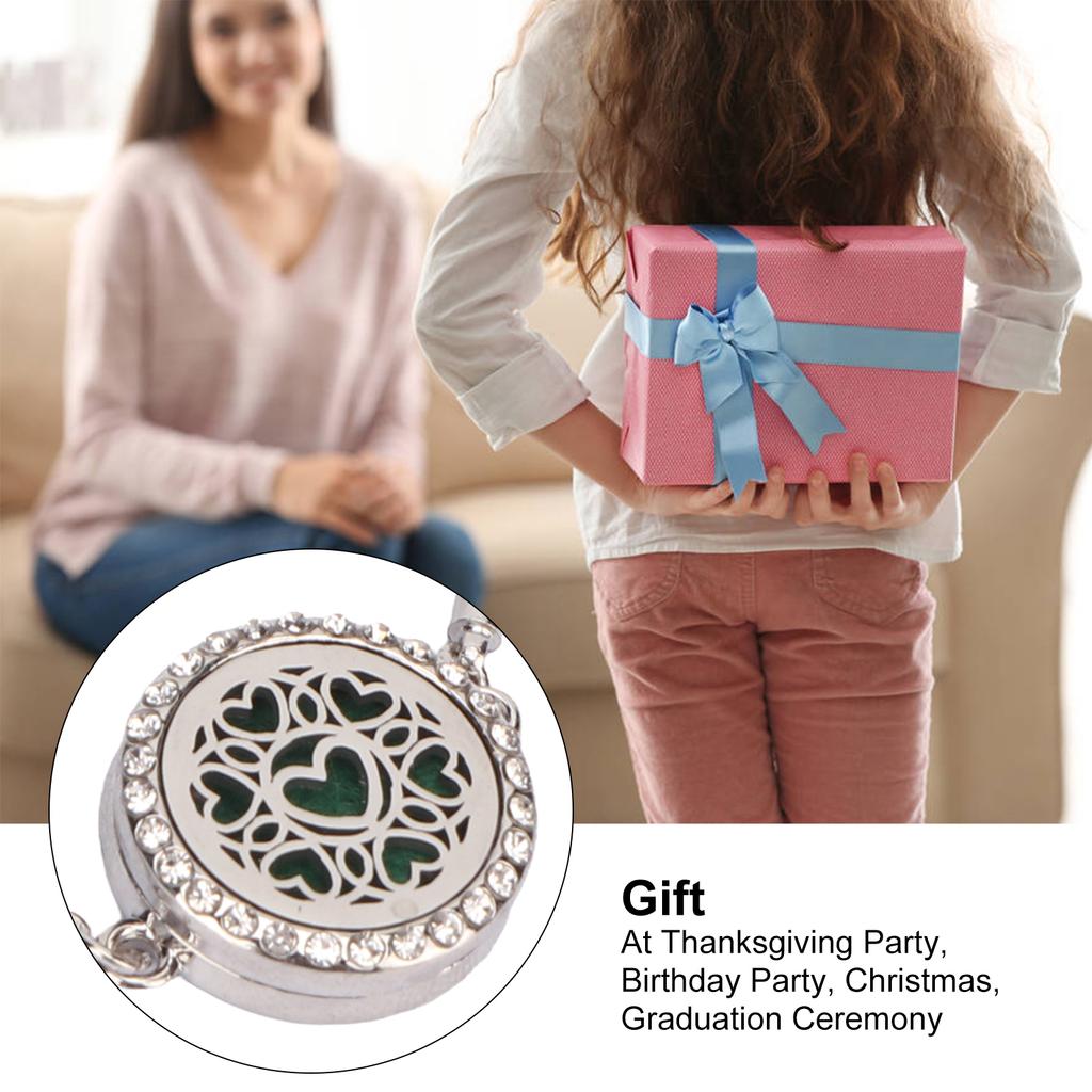 Pulsera difusora de aromaterapia hueca de acero inoxidable ajustable con aceite esencial y perfume