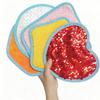 Pack of 8 Fabric Sensory Play Mats Early Learning Toys Autism Therapy Tool Featuring Multiple Textures and Colors