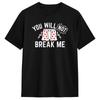 You Will Not Break Me Dungeon Survivor 100% Cotton T Shirt For Male Summer Retro T-Shirts Crewneck Hip Hop Tee Shirt Big Size