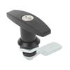 T Handle Door Lock Zinc Alloy T Handle Cabinet Latch for Garage Trailer Tool Box Black