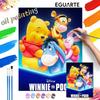 Winnie the Pooh Oil Painting Kit Canvas DIY Home Decor Gift 127 Characters