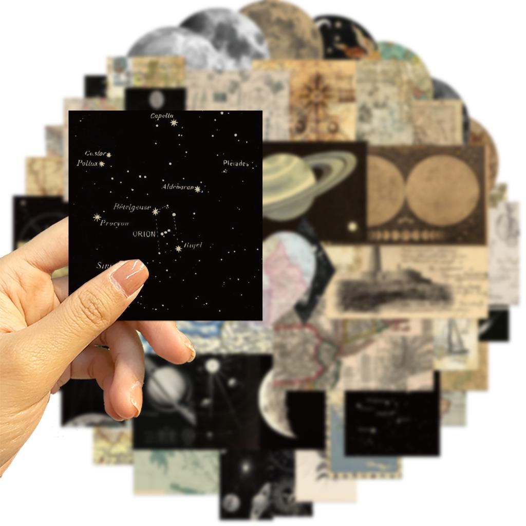 50 World Map Series Graffiti Stickers Guitar Laptop Suitcase DIY Waterproof Stickers