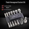 14-Piece Hex Shank Socket Head Accessory Set for Pneumatic/Electric Drills and Screwdrivers