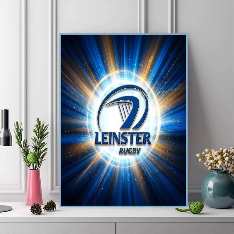 Leinster Rugby 100% Round Full Drill 5D DIY Diamond Painting Embroidery Cross Stitch Rhinestone Décor