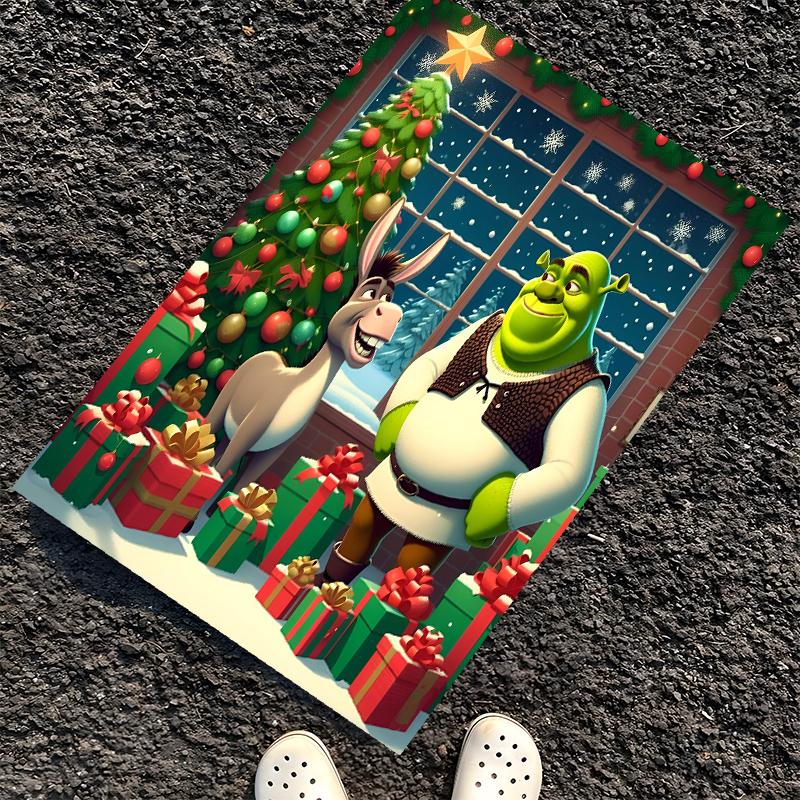 Shrek Printed Carpet, Rug for Office Chair Living Room Bedroom Kitchen Room Decor Gifts.