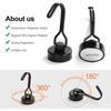 Magnetic Hooks Heavy Duty Strong 360 Degree Neodymium Magnet Swivel Swing Hooks For Kitchen Refrigerator Grill Key Towel Holder