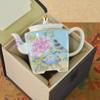Enamel Color Ceramic Tea Cup Gongfu Tea Set Home Use Drinking Cup  Style Peony Handmade Craft High Temperature Glaze