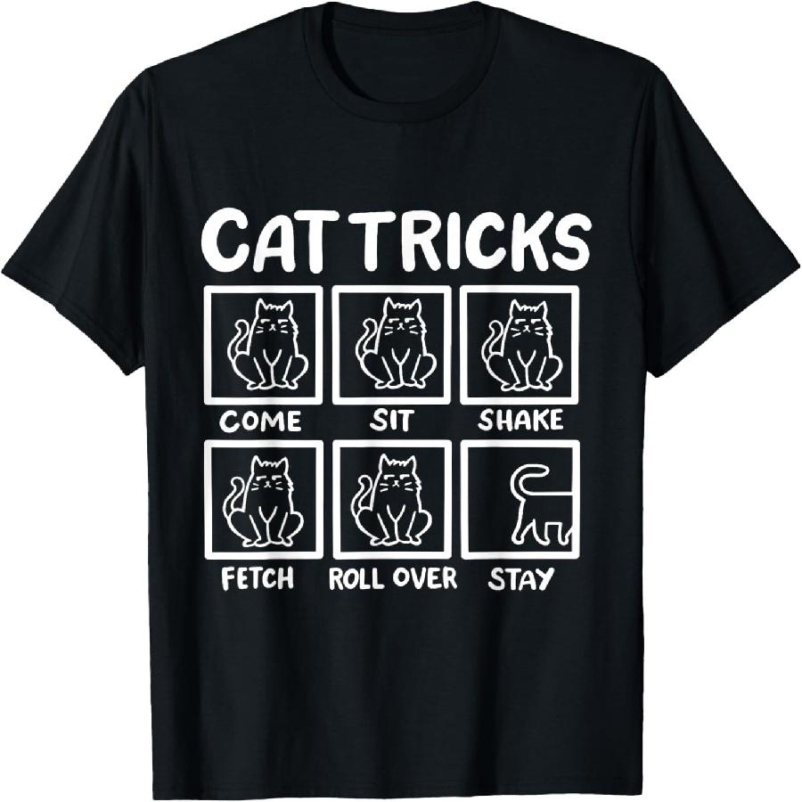 Cat Tricks Men Women Girls Kids T-Shirt S
