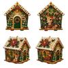 Christmas DIY Building Block Miniature House Decorative Ornament for Tabletop Holiday Display