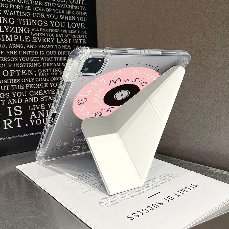 Music-themed Apple iPad Air 7/6/5 tablet case, Pro tablet shell, 11/10/9 protective case