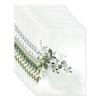 100Pcs Creative Flowers Plants Printed Table Place Cards Fresh Style Blank Wedding Place Cards Seating Place Cards Wedding Decor