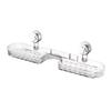 No Punching Faucet Storage Rack Wall Mounted Suction Cup Sponge Holder  Bathroom Organizer