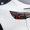 Luxury Carbon Fiber Car Rear Tail Charging Port Sticker For Tesla Model 3 Y 21