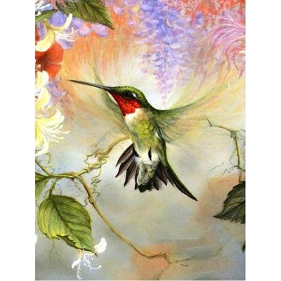 Pittura Diamante Fai da Te 5D Uccelli e Fiori Kit Punto Croce Mosaico Ricamo Diamante Rosa Trapano Rotondo/Quadrato Completo Decorazione Casa