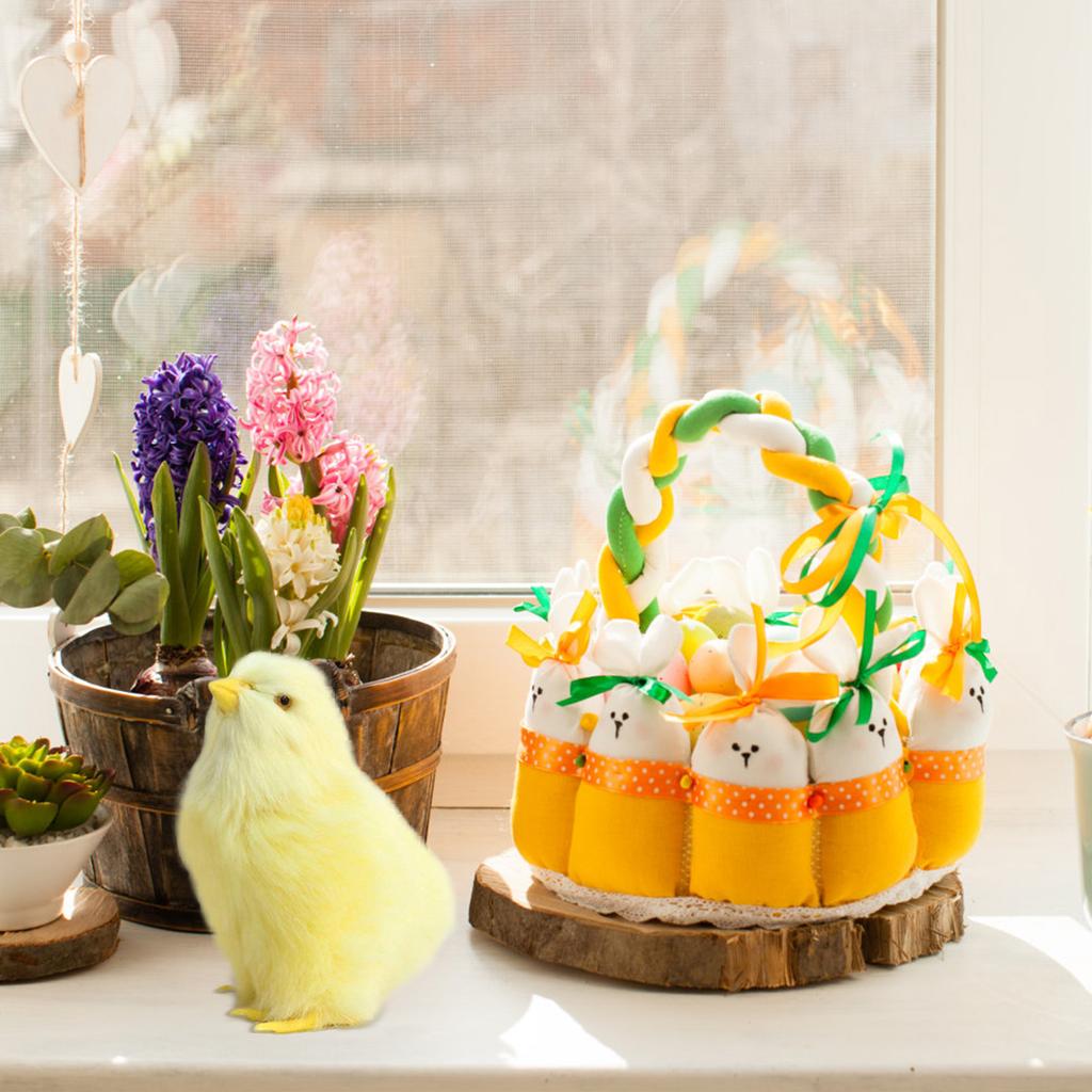 Simulation Chick Animal Doll Chicken Stuffed Animal Chick Plush Toy Farm Party Favors Chicken Toy Easter Basket Stuffs