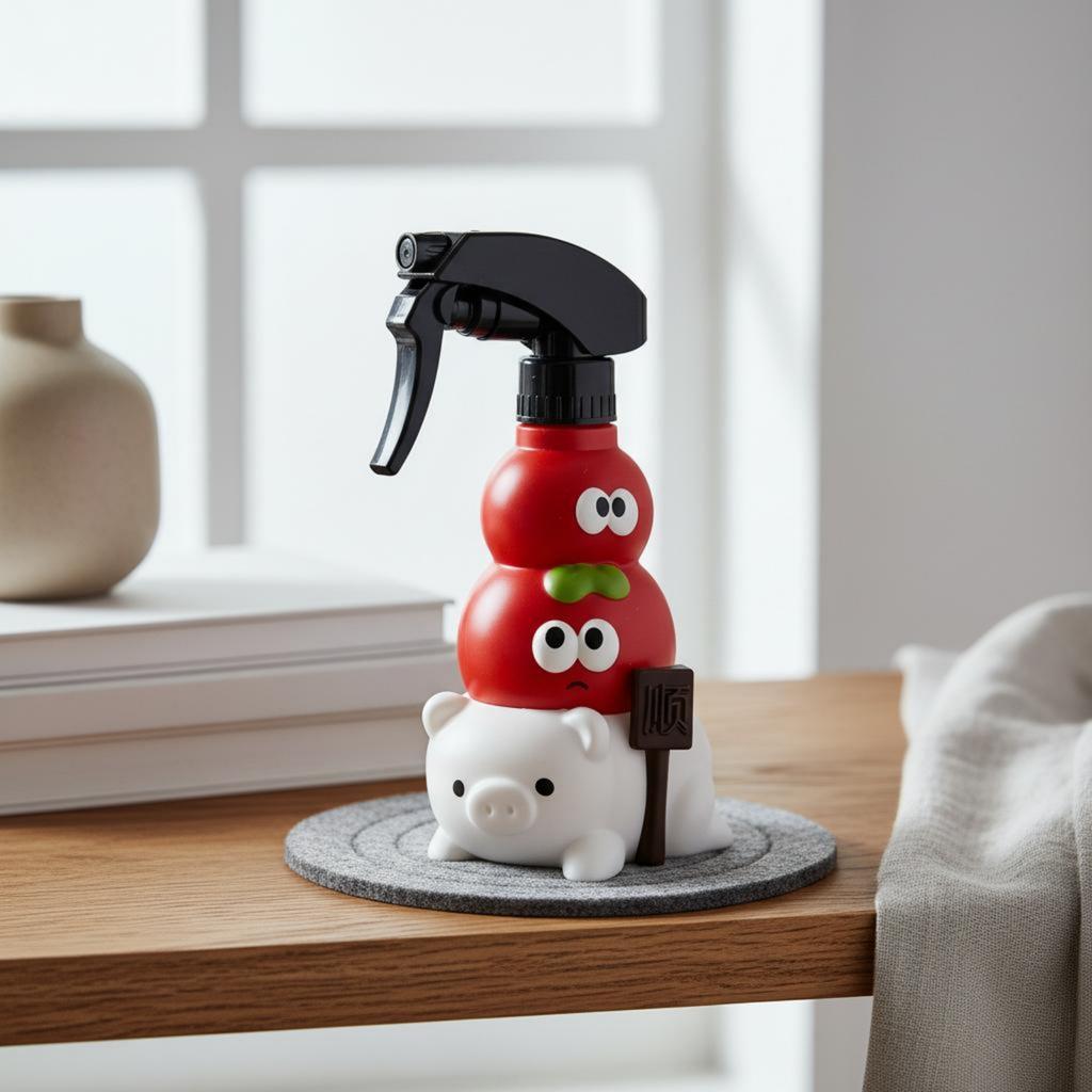 Schweinchen-förmige Sprühflasche Tisch-Schweinchen-Sprühflasche Handheld-Sprayer ABS-Harz