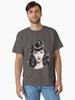 Pulp Bettie Page pinup in black and white with red lips Classic T-Shirt