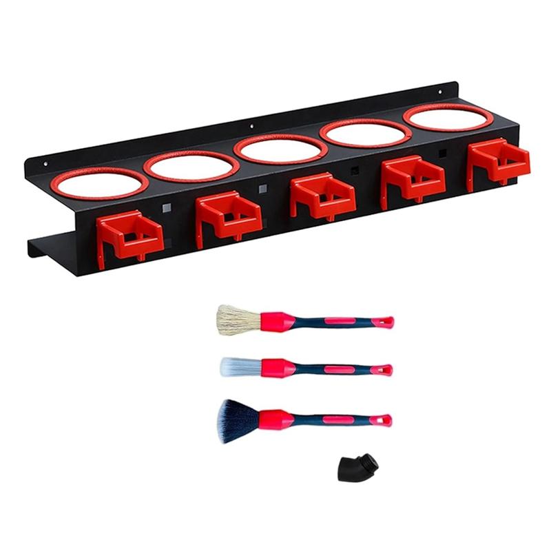 Squirt Bottle Holder Wall Mount, Squirt Can Holder Car Detailing Organizer With Car Detailing Brush Set-A87Q