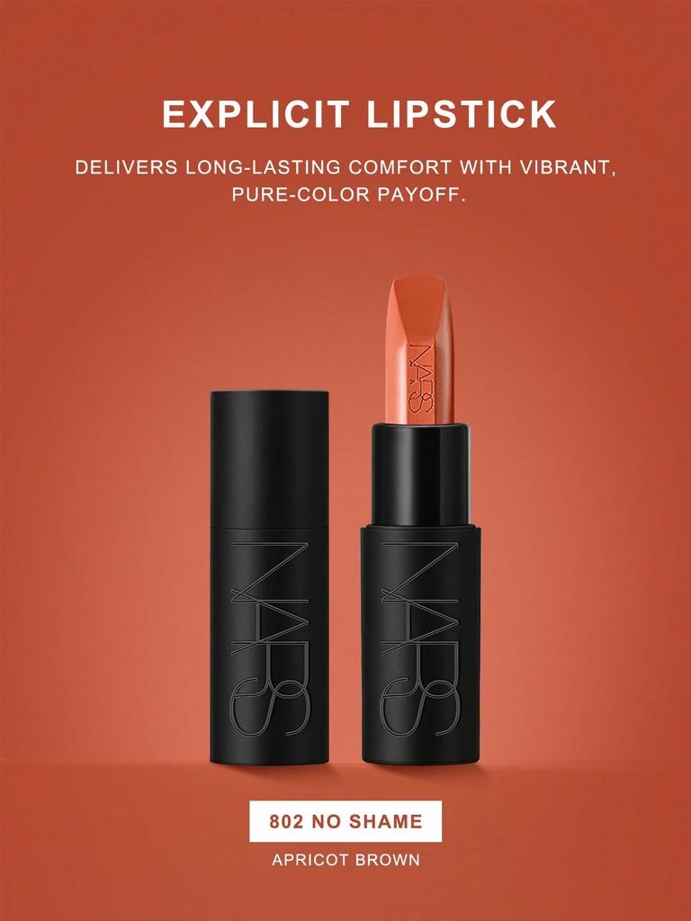 Nars Explicit Lipstick 3.8g - 802 NO SHAME | Creamy Rich Color