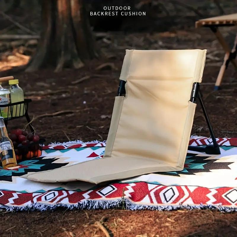 Foldable Camping Chair Outdoor Garden Park Single Lazy Chair Backrest Cushion Picnic Camping Folding Back Chair Beach Chairs