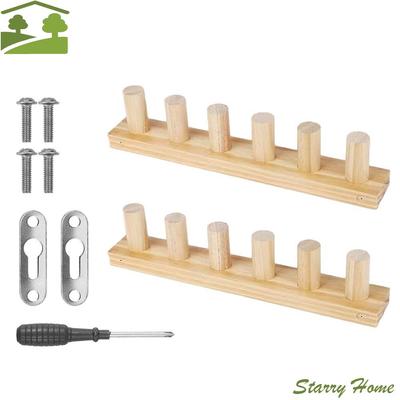 12 Pegs Chunky Knitting Blanket Loom 2 Boards Adjustable Wooden Knitting Loom Kit Modular Design Detachable Hand Knitting Tool