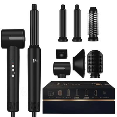 New Trend Low Noise Professional 7-In-1 High Speed Brushless Motor Hair Dryer One-Step Hair Curler and Straightener