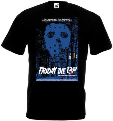 Freitag der 13. v22 T-Shirt schwarz Filmplakat alle Größen S-5XL