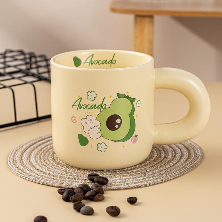High value Fruit Ceramic Cup Home Office Water Cup Cute Girl Coffee Cup Milk Mug Gift