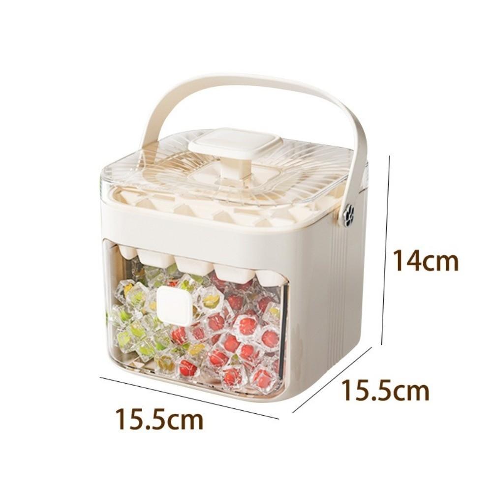 48 Grids Ice Cube Mold with Easy-press Lid Ice Cube Storage Durable Ice Cube Box  Home Use