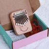 Mini Thumb Piano Solid Wood Musical Instrument Wooden 9 Tone Finger Piano Kalimba Portable Beginner