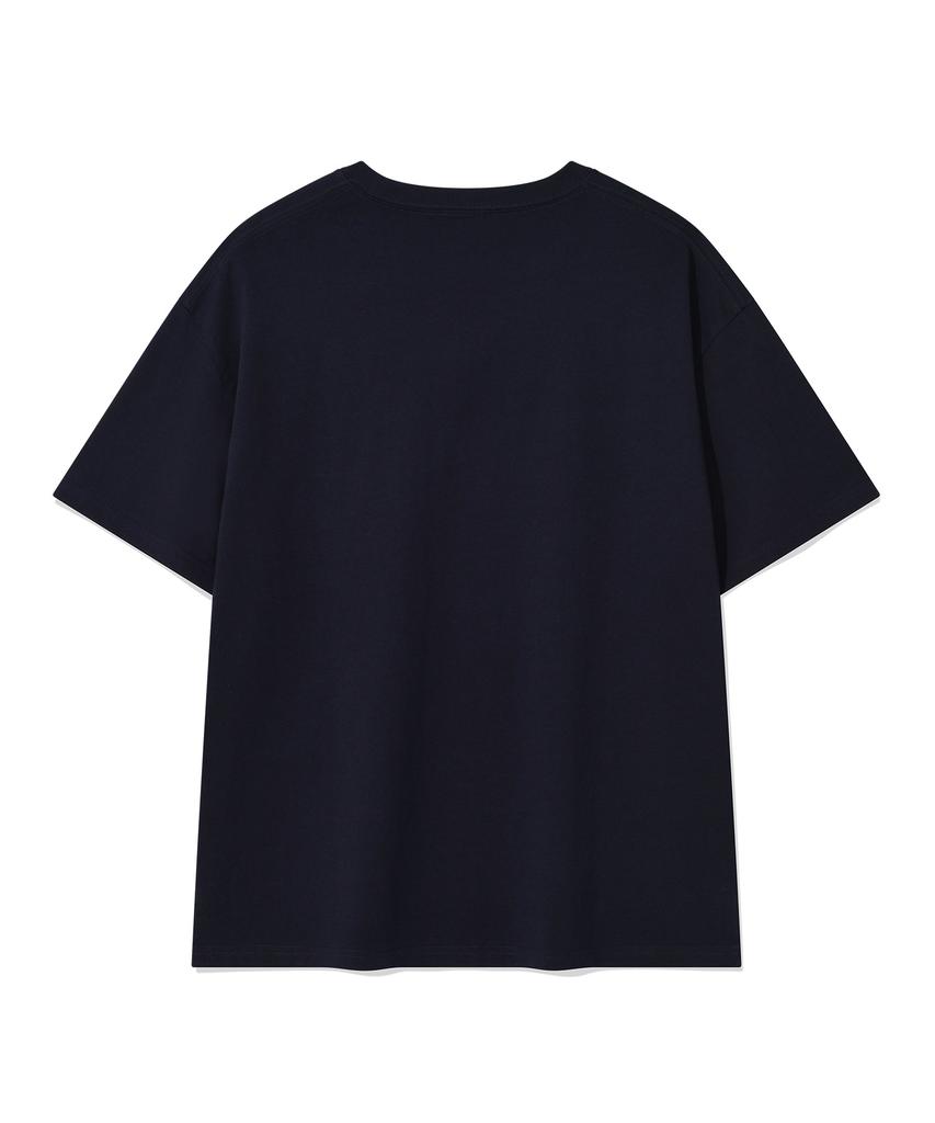 COVERNAT WOMAN [Covernat X Lemango] Women'S Graphic Oversized T-Shirt Navy