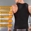 Męskie kombinezon do sauny kamizelka dresowa gorset modelujący talię urządzenie do modelowania sylwetki koszulka kompresyjna podkoszulki treningowe kontrola brzucha wyszczuplanie bielizna modelująca Fitness podkoszulki