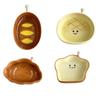 Ceramic Dipping Dish Cute Bread Shape Small Sauce Plate for Sushi Hot Pot Snacks Microwave Dishwasher Safe Snack Plate for Home Party Restaurant
