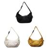 Nylon Shoulder Bag With Drawstring Closure For Casual Daily Use
