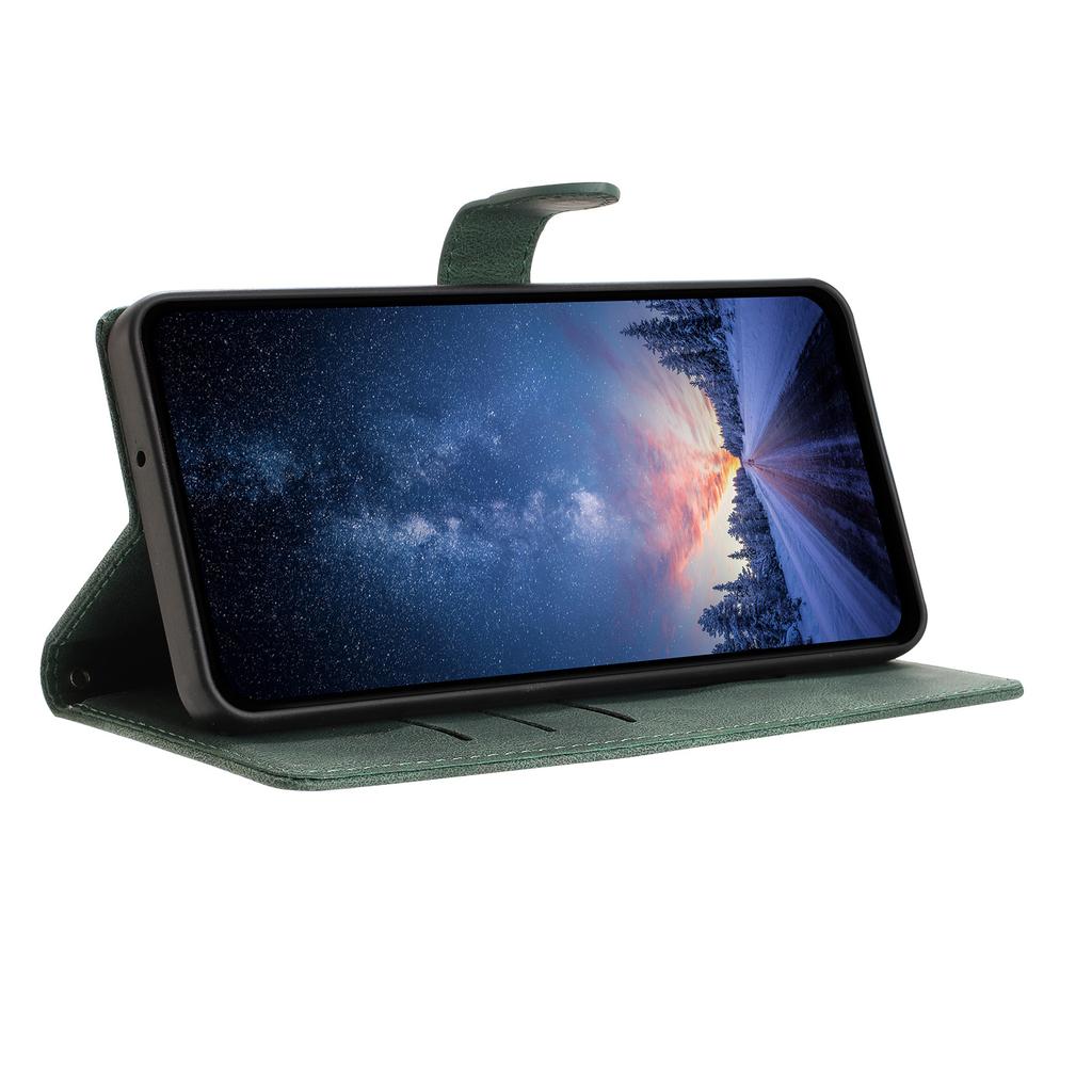 For Samsung Galaxy S24 Ultra Leather Case Solid Color Phone Wallet Cover