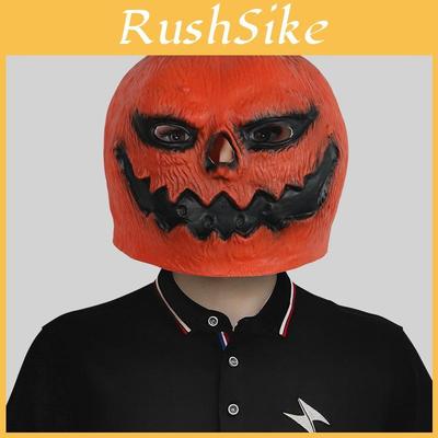 Strašidelná svítící dýňová hlava Latexová maska pro halloweenské kostýmové večírky a festivaly