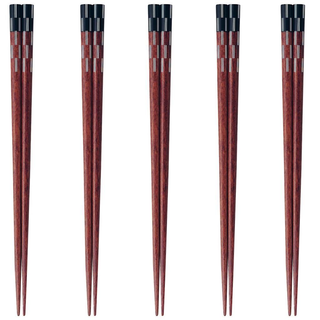 Happy Set of Made In PID6399 J-kitchens Chopsticks, 5, Material Wood, Chopsticks, Japan,