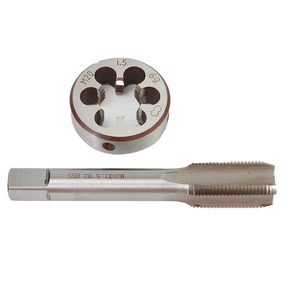 HSS M20 x 1.5mm Tap and Die Set Metric Right Hand Thread High Speed Steel Tool for Precision Threading Applications
