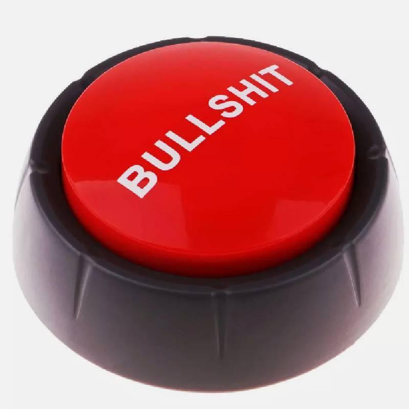 Jest Button Bullshit Office Answer Toys Supplies Novelty Desktop Joke Party