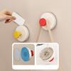Reusable Abs Suction Cup Hook Punch-Free Wall Mounted Wall Hanger Accessories Vacuum Door Hooks Toilet