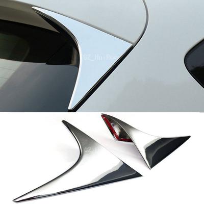 Für Mazda CX-5 CX5 2012 2013 2014 2015 ABS Chrom Heckspoiler Flügel Ecke Seite Dreieck Trim 2 Stück