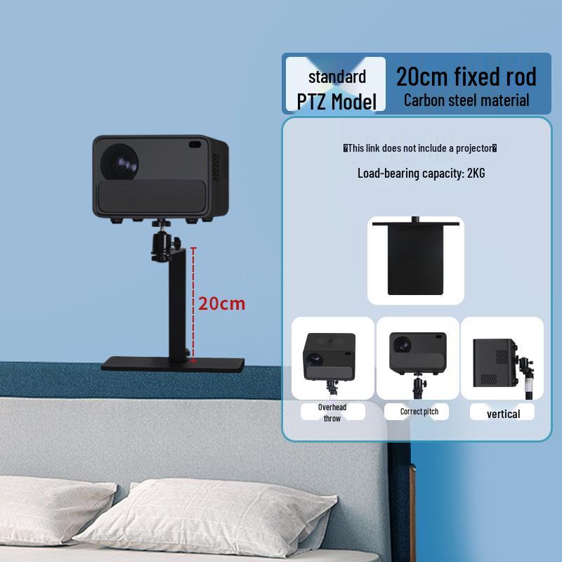No-Drill Multi-Wall Projector Mount for Bedside, Sofa, or Home Use