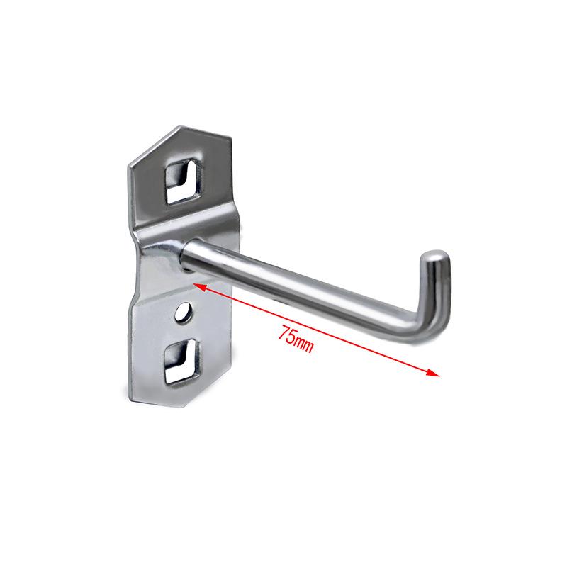 Panou Perforat Metalic cu Găuri Pătrate, Raft pentru Scule cu Cârlige pentru Șurubelnițe