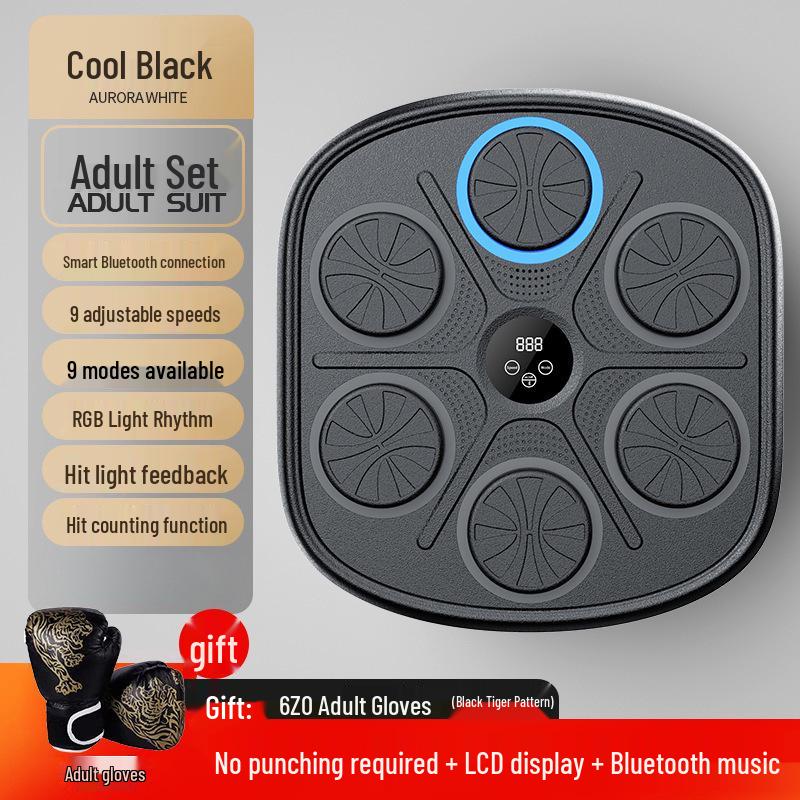 Children's Bluetooth Music Boxing Target with Adjustable Levels for Home Fitness
