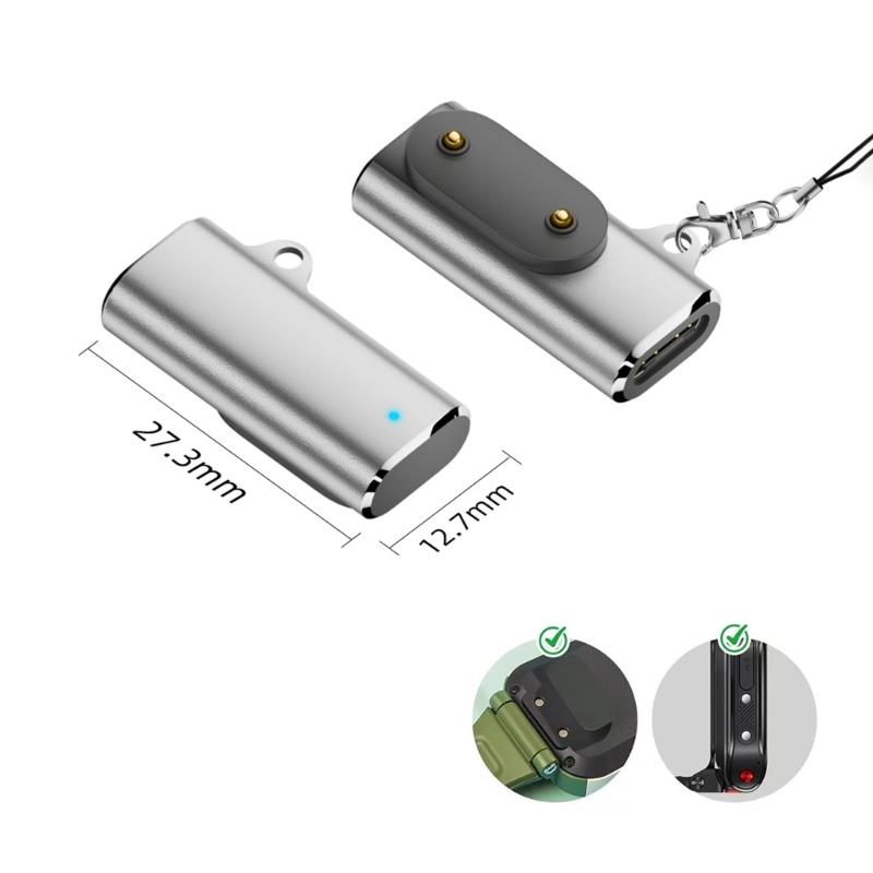 Universal Charging Adapters For Smartwatches Fitness Trackers Aluminum Alloy Construction Secure Stable Power Transfer